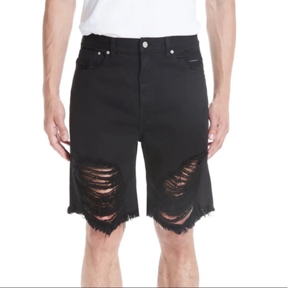 $175 STAMPD Size 30 Distressed Denim Shorts NWT